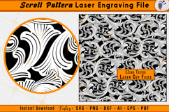 Scroll Pattern Laser Engraving Files Scrollwork Vector SVG