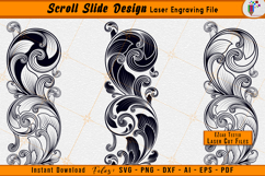 Scroll Slide Bundle Scrollwork Package Laser Engraving Files