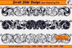Scroll Slide Bundle Scrollwork Package Laser Engraving Files