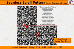 Scrollwork Filigree Laser Engraving Pattern Design Files