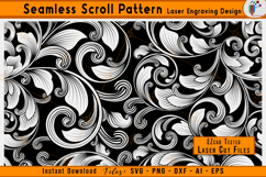 Scrollwork Filigree Laser Engraving Pattern Design Files