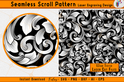 Scrollwork Filigree Laser Engraving Pattern Design Files