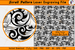Scrollwork Firearms Gun Laser Engraving File Scroll SVG