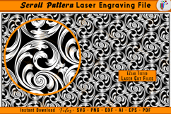 Scrollwork Firearms Laser Engraving File Pattern Vector