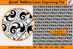 Scrollwork Firearms Laser Engraving File Scroll Pattern
