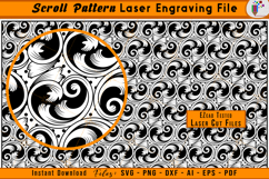 Scrollwork Firearms Laser Engraving File Scroll Pattern