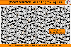 Scrollwork Firearms Laser Engraving File Scroll Pattern File