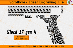 Scrollwork Firearms Laser Engraving files for Glock 17 Gen 4
