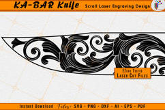 Scrollwork KA-BAR Knives Knife Laser Engraving Design File