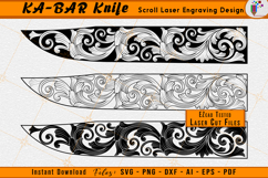 Scrollwork KA-BAR Knives Knife Laser Engraving Design File
