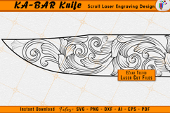Scrollwork KA-BAR Knives Knife Laser Engraving Design File