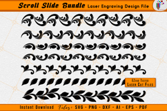 Scrollwork Laser Engraving File Bundle Scroll Vector Package