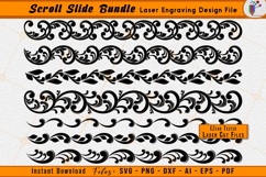 Scrollwork Laser Engraving File Bundle Scroll Vector Package
