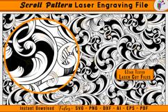 Scrollwork Pattern Laser Engraving Design File - Scroll SVG