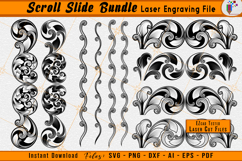 Scrollwork Slide Bundle Firearms Laser Engraving Design File