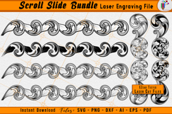 Scrollwork Slide Bundle Firearms Laser Engraving Design File