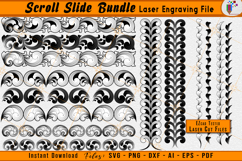 Scrollwork Slide Bundle Firearms Laser Engraving Design File