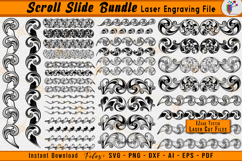 Scrollwork Slide Bundle Firearms Laser Engraving Design File