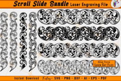 Scrollwork Slide Bundle Firearms Laser Engraving Design File
