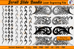 Scrollwork Slide Bundle Firearms Laser Engraving Files