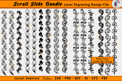 Scrollwork Slide Bundle Laser Engraving File Scroll Package