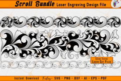 Scrollwork Slide Bundle Laser Engraving Files Scroll Package