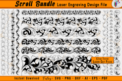 Scrollwork Slide Bundle Laser Engraving Files Scroll Package
