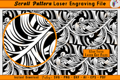 Scrollwork Vector SVG Scroll Pattern Laser Engraving Files