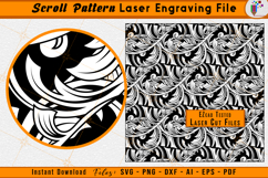 Scrollwork Vector SVG Scroll Pattern Laser Engraving Files
