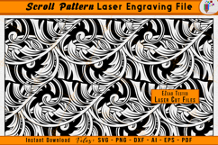 Scrollwork Vector SVG Scroll Pattern Laser Engraving Files