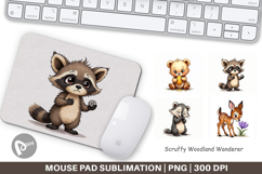 Scruffy Woodland Wanderers Mouse Pad Product Image 1