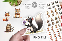 Scruffy Woodland Wanderers Sticker Product Image 1