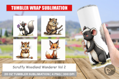 Scruffy Woodland Wanderers Tumbler Product Image 1