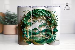 Sculpture Saving Trees Paper Art 3D Tumbler Wrap Product Image 4