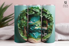 Sculpture Saving Trees Paper Art 3D Tumbler Wrap Product Image 5