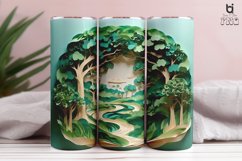 Sculpture Saving Trees Paper Art 3D Tumbler Wrap Product Image 7