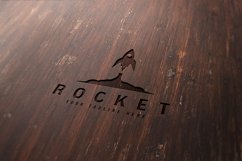 rocket vintage logo vector template illustration design Product Image 2