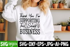 Thank You For Supporting This Small Business SVG Design Product Image 1