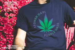 Stoner Days Cannabis Leaf Illustration Product Image 2