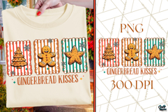 Gingerbread Kisses| Retro Christmas PNG | Cookies Product Image 1