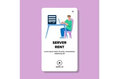 Businessman Server Rent For Online Business Vector Product Image 1
