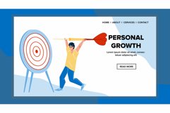 Personal Growth Man Successful Achievement Vector Product Image 1