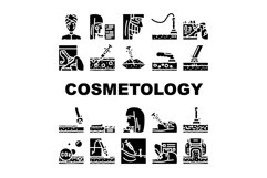Cosmetology Treatment Procedure Icons Set Vector Product Image 1