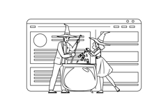 search black hat seo vector Product Image 1