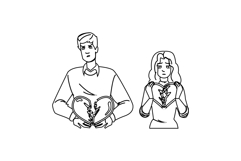 healing broken heart vector Product Image 1