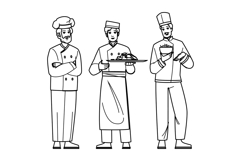 kitchen chef man vector Product Image 1