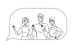 employee community engagement vector Product Image 1