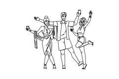 tickets concert friends summer vector Product Image 1