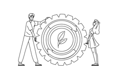 circle continuous improvement vector Product Image 1