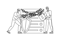 network cybersecurity server vector Product Image 1